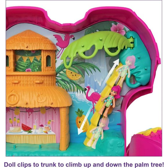 Have one to sell? Sell now Polly Pocket Flamingo Party Compact Animal Toy w 2 M - Picture 5 of 9
